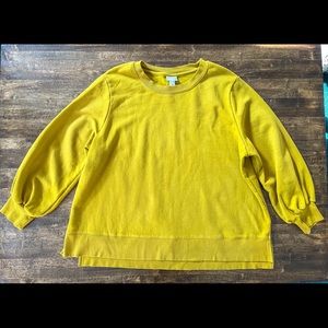 Ava & Viv Bishop Sleeve Sweatshirt